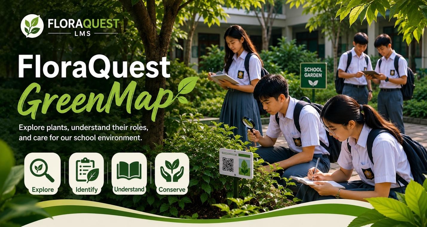 FloraQuest GreenMap in the school garden